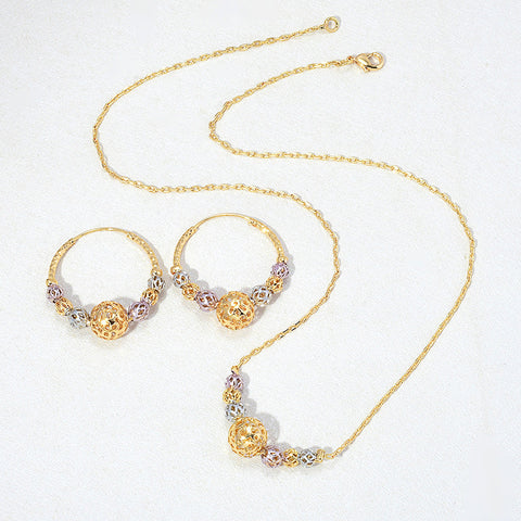 Cutout Bead Jewelry Set