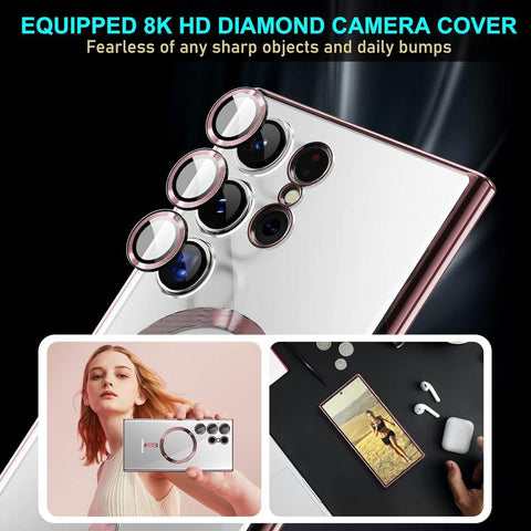 Entronix Case for Samsung Galaxy S25 Ultra - Luxury Glossy Bumper Cover, [Magnetic-Compatible] Smartphone Accessories Protective Protector