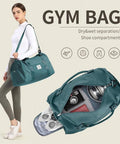 SYCNB Gym Bag for Women Men with Wet Pocket, Travel Duffle Bag Sport Gym Tote Bag with Shoe Compartment, Carry on Overnight Bag Hospital Bag Dark Blue SYCNB