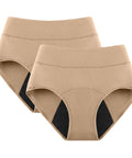 2Pack 3Layers Menstrual Panties High Waist Physiological Incontinence Breathable Briefs Waterproof Period Women Underwear 5Color