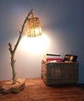 Wooden Table Lamp, Decorative Table Lamp, Tree Branch Lamp, Bedside Table Lamp, Handmade Wooden Lamp, Natural Design Lamp, Rustic.