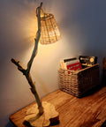 Wooden Table Lamp, Decorative Table Lamp, Tree Branch Lamp, Bedside Table Lamp, Handmade Wooden Lamp, Natural Design Lamp, Rustic.