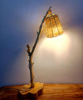 Wooden Table Lamp, Decorative Table Lamp, Tree Branch Lamp, Bedside Table Lamp, Handmade Wooden Lamp, Natural Design Lamp, Rustic.